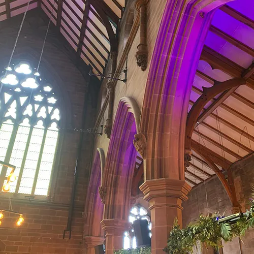 lights in a church